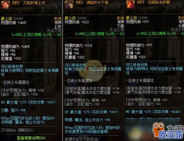 DNF95版本中哪一套装备综合实力最强，详细解析对比